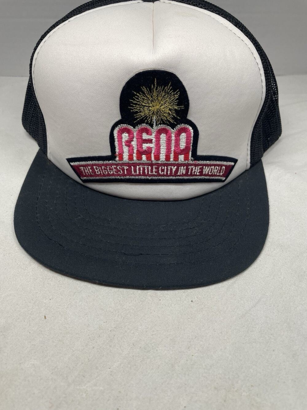 Vintage 1980’s Black/White Reno “Biggest Little City in the World” Snapback